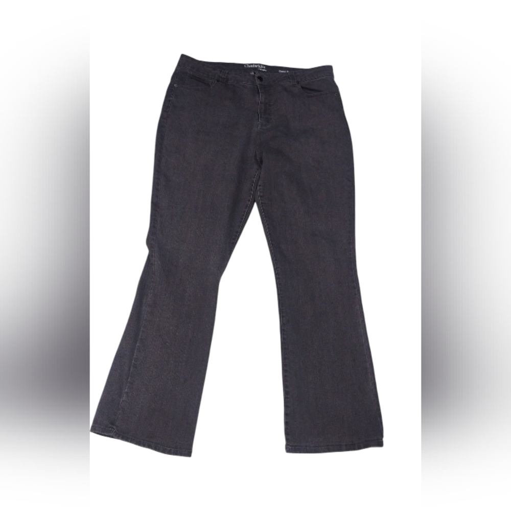 Chadwicks Of Boston Women's Gray Denim Boot cut Jeans Size 18